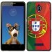 TPU1FOVADRAPPORTUGAL - Coque Souple en gel noir pour Orange Fova avec impression Motifs drapeau du Portugal
