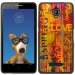 TPU1FOVALOVESPRING - Coque Souple en gel noir pour Orange Fova avec impression Motifs Love Spring