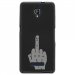 TPU1FOVAMAINDOIGT - Coque souple pour Orange Fova avec impression Motifs doigt d'honneur