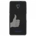 TPU1FOVAMAINPOUCE - Coque souple pour Orange Fova avec impression Motifs pouce levé