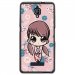 TPU1FOVAPETITEFILLE - Coque souple pour Orange Fova avec impression Motifs petite fille manga