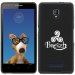 TPU1FOVATRISKEL - Coque Souple en gel noir pour Orange Fova avec impression Motifs Triskel celte blanc