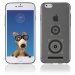 TPU1IPHONE6ENCEINTE - Coque Souple en gel pour Apple iPhone 6 avec impression enceinte