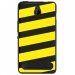 TPU1LUMIA550BANDESJAUNES - Coque souple pour Microsoft Lumia 550 avec impression Motifs bandes jaunes