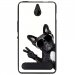 TPU1LUMIA550CHIENVBLANC - Coque souple pour Microsoft Lumia 550 avec impression Motifs chien à lunettes sur fond blanc