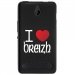 TPU1LUMIA550COEURBREIZH - Coque souple pour Microsoft Lumia 550 avec impression Motifs coeur rouge I Love Breizh