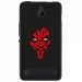 TPU1LUMIA550DARKROUGE - Coque souple pour Microsoft Lumia 550 avec impression Motifs Dark rouge