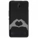 TPU1LUMIA550MAINCOEUR - Coque souple pour Microsoft Lumia 550 avec impression Motifs mains en forme de coeur