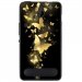 TPU1LUMIA550PAPILLONSDORES - Coque souple pour Microsoft Lumia 550 avec impression Motifs papillons dorés
