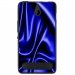 TPU1LUMIA550SOIEBLEU - Coque souple pour Microsoft Lumia 550 avec impression Motifs soie drapée bleu