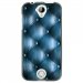 TPU1M330CAPITONBLEU - Coque souple pour Acer Liquid M330 avec impression Motifs effet capitonné bleu