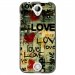 TPU1M330LOVEVINTAGE - Coque souple pour Acer Liquid M330 avec impression Motifs Love Vintage