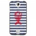 TPU1M330POISSON - Coque souple pour Acer Liquid M330 avec impression Motifs squelette poisson