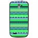 TPU1SFRTRAIL4AZTEQUEBLEUVER - Coque souple pour SFR StarTrail 4 avec impression Motifs aztèque bleu et vert