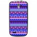 TPU1SFRTRAIL4AZTEQUEBLEUVIO - Coque souple pour SFR StarTrail 4 avec impression Motifs aztèque bleu et violet