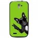 TPU1SFRTRAIL4CHIENVVERT - Coque souple pour SFR StarTrail 4 avec impression Motifs chien à lunettes sur fond vert