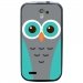 TPU1SFRTRAIL4CHOUETTE1 - Coque souple pour SFR StarTrail 4 avec impression Motifs chouette bleue et grise
