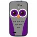 TPU1SFRTRAIL4CHOUETTE5 - Coque souple pour SFR StarTrail 4 avec impression Motifs chouette mauve et grise