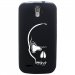 TPU1SFRTRAIL4CRANE - Coque souple pour SFR StarTrail 4 avec impression Motifs crâne blanc