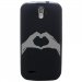 TPU1SFRTRAIL4MAINCOEUR - Coque souple pour SFR StarTrail 4 avec impression Motifs mains en forme de coeur