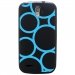 TPU1SFRTRAIL4RONDSBLEUS - Coque souple pour SFR StarTrail 4 avec impression Motifs ronds bleus