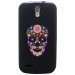 TPU1SFRTRAIL4SKULLFLEUR - Coque souple pour SFR StarTrail 4 avec impression Motifs crâne en fleurs
