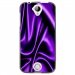 TPU1Z320SOIEMAUVE - Coque souple pour Acer Liquid Z320 avec impression Motifs soie drapée mauve
