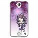TPU1Z330MANGAVIOLETTA - Coque souple pour Acer Liquid Z330 avec impression Motifs manga fille violetta