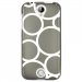 TPU1Z330RONDSBLANCS - Coque souple pour Acer Liquid Z330 avec impression Motifs ronds blancs