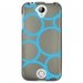 TPU1Z330RONDSBLEUS - Coque souple pour Acer Liquid Z330 avec impression Motifs ronds bleus