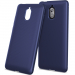 TPUCARBONOKIA31BLEU - Coque souple Nokia 3.1 aspect carbone bleu en gel flexible