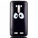 TPUZENSELFIEYEUX - Coque souple Housse noire pour Asus Zenfone Selfie motif grands yeux