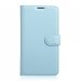WALLET-M3NOTEBLEU - Etui Meizu M3-Note type portefeuille coloris bleu clair logements cartes