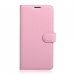 WALLET-M3NOTEROSE - Etui Meizu M3-Note type portefeuille coloris rose logements cartes