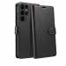 WALLET-S21ULTRANOIR - Etui Galaxy-S21 Ultra logements carte fonction stand coloris noir
