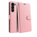 WALLET-S22PLUSROSE - Etui Galaxy-S22 Plus logements carte fonction stand coloris rose