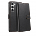 WALLET-S23NOIR - Etui Galaxy-S23 logements carte fonction stand coloris noir