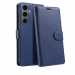 WALLET-S24PLUSBLEU - Etui Galaxy-S24 PLUS logements carte fonction stand coloris bleu
