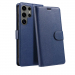 WALLET-S24ULTRABLEU - Etui Galaxy-S24 ULTRA logements carte fonction stand coloris bleu