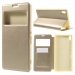 WALLETVIEWXPXAGOLD - Etui Xperia XA rabat latéral à fenêtre coloris gold