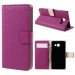 WALLGRAINGALA32016FUSH - Etui type portefeuille fushia pour Galaxy A3-2016 avec rabat latéral fonction stand