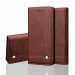 WALLMAGN-IPXSMARRON - Housse Etui iPhone XS rabat latéral marron aimant invisible