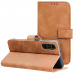 WALLTENDER-A57CAMEL - Etui type portefeuille Galaxy A57 camel avec rabat latéral fonction stand