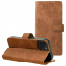 WALLTENDER-IP16CAMEL - Etui type portefeuille iPhone 16 camel avec rabat latéral fonction stand