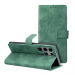 WALLTENDER-S24ULTRAVERT - Etui type portefeuille Galaxy S24 Ultra vert avec rabat latéral fonction stand