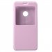 WALVIEWP8LITE2017ROSE - Etui P8 Lite 2017 rabat latéral à fenêtre coloris rose