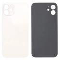 CACHE-IP12MINIBLANC - Vitre arrière (dos) iPhone 12 Mini coloris blanc en verre