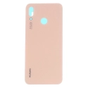 CACHE-P20LITEROSE - Dos cache arrière Huawei P20 Lite en verre rose 