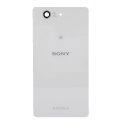 CACHE-XPZ3COMPBLANC - Face arrière vitre du dos origine Sony XPERIA Z3-Compact Blanc