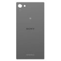 CACHE-XPZ5COMPGRISFON - Face arrière vitre du dos origine Sony XPERIA Z5-compact coloris gris foncé